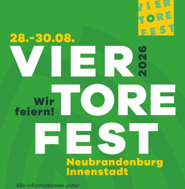 Vier-Tore-Fest Neubrandenburg vom 28.08.2026 bis 30.08.2026